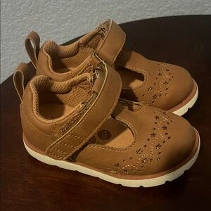 Stride Rite Tan Baby Walker Shoes